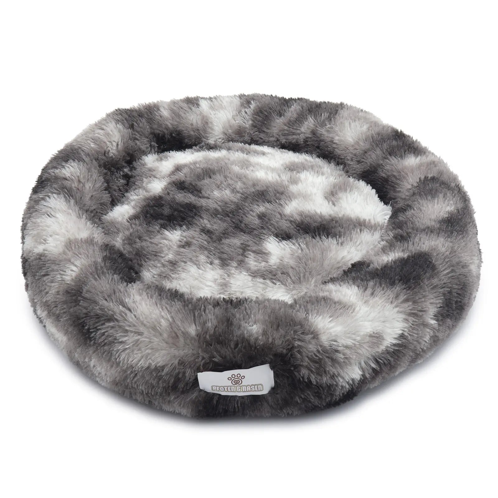 Hundebett mit Hellgrau-Dunkelgrau Mix – Zeitloses Design für stilbewusste Hundehalter.